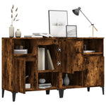 Sideboards 2 pcs Smoked Oak 60x35x70 cm Engineered Wood 3185732