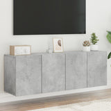 TV Cabinets Wall-mounted 2 pcs Concrete Grey 60x30x41 cm 836945