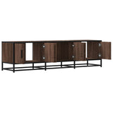 TV Cabinet Brown Oak 150x35x41 cm Engineered Wood and Metal 848863