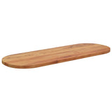 Table Top 140x50x2.5 cm Oval Solid Wood Acacia 370089