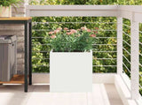 Garden Planter White 32 x 32 x 40 cm Cold-rolled Steel 876344