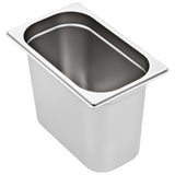 Gastronorm Containers 4 pcs GN 1/4 200 mm Stainless Steel 50904