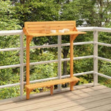 Balcony Bar Table 90x37x122.5 cm Solid Acacia Wood 310253