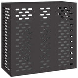 Air Conditioner Cover Black 110 x 50 x 105 cm Steel 865911