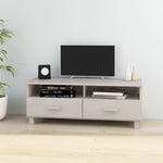 TV Cabinet HAMAR White 106x40x40 cm Solid Wood Pine 340469