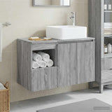 Bathroom Furniture Set 2 pcs Grey Sonoma Engineered Wood 3404070