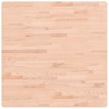 Table Top 80x80x2,5 cm Square Solid Wood Beech 355958