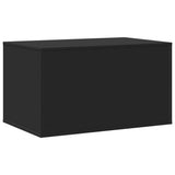 Cat Litter Box Enclosure Black 80x50x45 cm Engineered Wood 857734