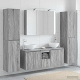 Bathroom Furniture Set 6 pcs Grey Sonoma 3407212