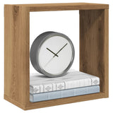 Wall Cube Shelves 4 pcs Artisan Oak 30x15x30 cm Engineered Wood 856580