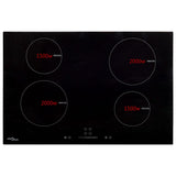 Induction Hob with 4 Burners Touch Control Glass 77 cm 7000 W 51439