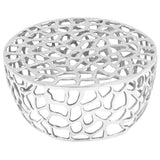 246513 Coffee Table Casted Aluminium 70x30 cm Silver