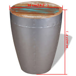 Aviator Stool Solid Reclaimed Wood 244243