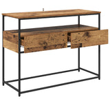 Console Table Old Wood 100 x 40 x 75 cm Engineered Wood 882227