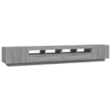 3 Piece TV Cabinet Set with LED Lights Grey Sonoma Engineered Wood 3120174