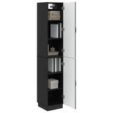 Cabinet Set 2 pcs Black Engineered Wood 3416791