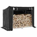 Firewood Rack with Rain Cover 151x80.5x110.5 cm Galvanised Steel 4104942