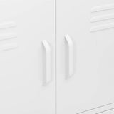 Storage Cabinet White Steel 80 x 35 x 101.5 cm 336143