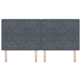 Headboard with Headboard Dark Grey 200 cm Faux Leather 3337777