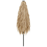 Garden Parasol with LEDs and Steel Pole Brown 268x268x226 cm 4005120