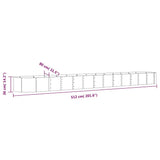 Garden Raised Bed Galvanised Steel 512x80x36 cm Anthracite 318941