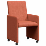 Dining Chairs with Wheels 2 pcs Red orange 57 x 66 x 94 cm 42017806