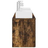 Bathroom Cabinet Set 3 pcs Smoked Oak 49.5 x 41 x 62.5 cm 3405839
