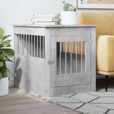 Dog Crate Furniture Concrete Grey 64.5x80x71 cm Engineered Wood 838333