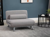 Adjustable Back Futon Sofa Chair - Grey T3398P344804