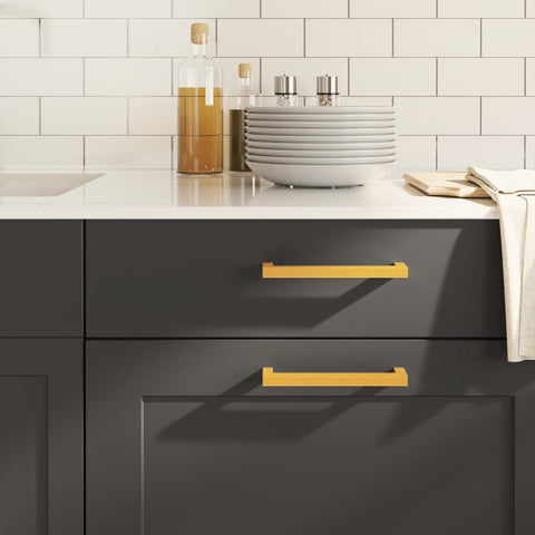 ZNTS Cabinet Handles 20 pcs Gold 160 mm Stainless Steel 3203646