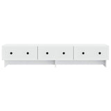 TV Cabinet with Drawer White 147 x 34.5 x 30 cm Engineered Wood 894015