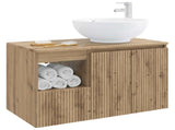 Bathroom Furniture Set 2 pcs Artisan Oak Engineered Wood 3404093
