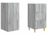 Cabinet Set 2 pcs Grey Sonoma 33 x 34.5 x 90 cm Engineered Wood 3416571