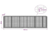 Gabion with 3.5 mm Wire and 5x2.5 cm Mesh 550x100x200 cm 3462005