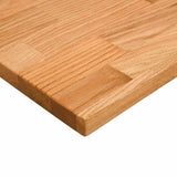 Desk Top Light Brown 140x50x2.5 cm Solid Wood Oak Rectangular 4009020