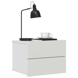 801053 Bedside Cabinet White 40x30x30 cm Engineered Wood