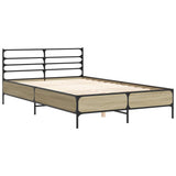 Bed Frame without Mattress Sonoma Oak 135x190 cm Double 3280073
