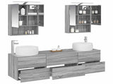 Bathroom Furniture Set 5 pcs Grey Sonoma 3407004