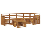 Sectional Sofa Set 6 pcs Natural Solid Acacia Wood 3374844
