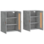 Wall Mounted Cabinets 2 pcs Concrete Grey Engineered Wood 3197997