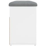 Shoe Bench White 82x32x45.5 cm Engineered Wood 835026