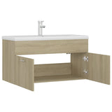 Sink Cabinet with Built-in Basin Sonoma Oak Engineered Wood 3071291