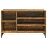 Shoe Cabinet Smoked Oak 102x36x60 cm Engineered Wood 819753