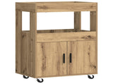 Bar Cart Artisan Oak 60 x 39.5 x 89 cm Engineered Wood 8015685