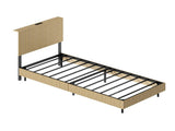 Modern Floating Bed with Recessed Detailing & Headboard, Fitted with LED Ambient Lighting, Robust W5510P513055