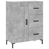 Highboard Concrete Grey 69,5x34x180 cm Engineered Wood 3200005