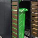Wheelie Bin Storage for 3 Bins Anthracite 204 x 77.5 x 115.5 cm 3394769