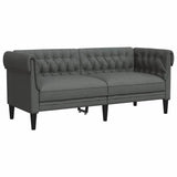 Living Room Couch 3 pcs Dark Grey 201.5 x 74.5 x 74.5 cm Fabric 3385859