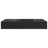 Storage Bed Frame Black Oak 120 x 200 cm Engineered Wood 3335366
