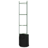 Tomato Cages with Plant Bags 4 pcs 154 cm Steel and PP 3281486